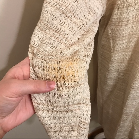 Anthropologie Crochet Long Cardigan Sweaterter Duster One Size Fits Most - Picture 8 of 13